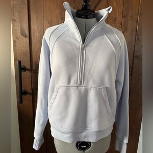 Danskin Women’s Oversized Half Zip Funnel Neck in Light Blue